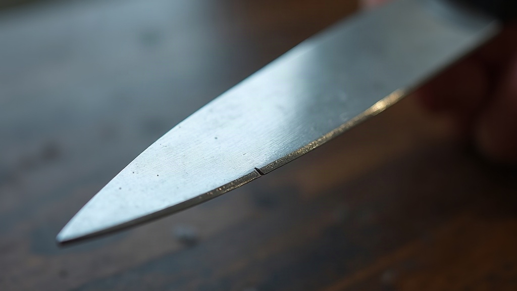 How to Repair a Chipped Knife Blade: Coarse Stone Reprofiling